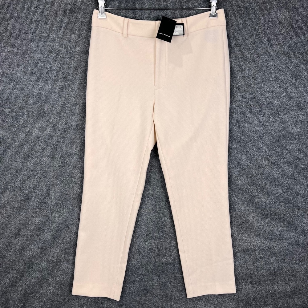 NEW $150 Club Monaco Remi Slim Crop Pants 6 Textured Ankle Trousers